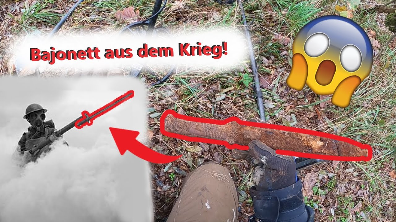 BAJONETT & KOPPELSCHLOSS aus dem 2. WELTKRIEG! Unglaubliche Funde beim Sondeln! | JohnnyBee