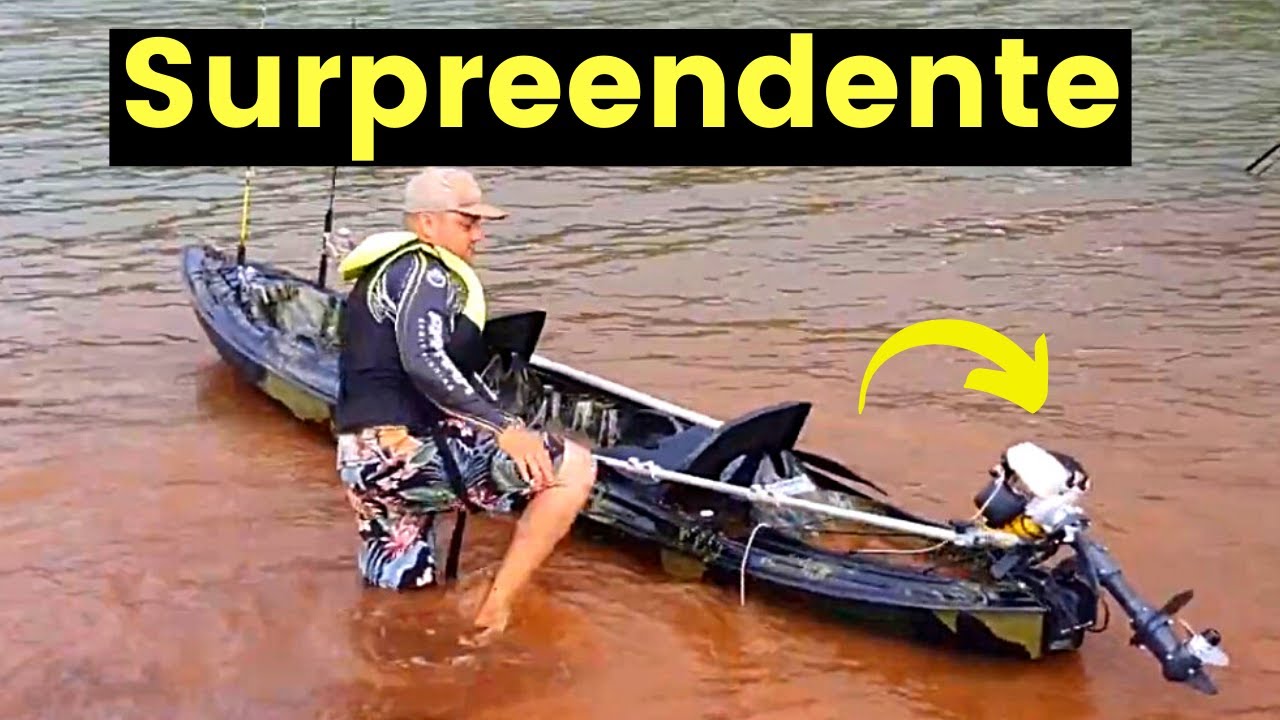 Coloquei o Caiaque K2 Pro da Karmarine na Água com Motor Jet Hélice Pantaneiro (Surpreendente)