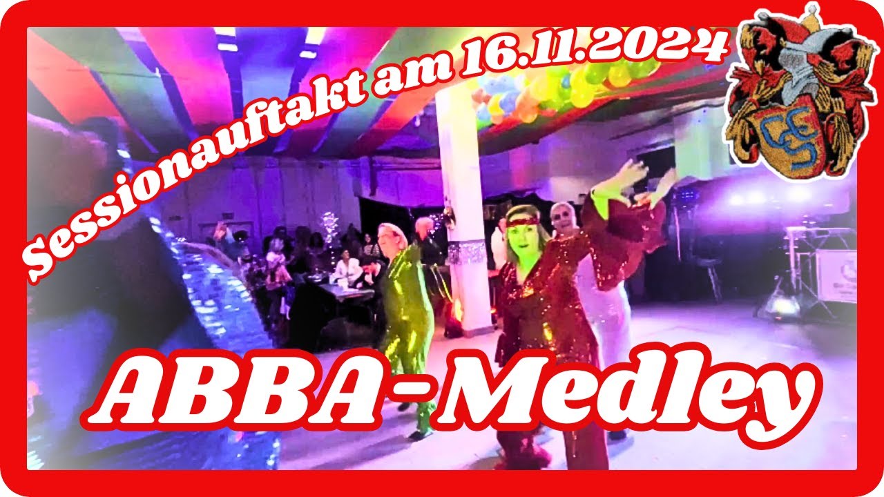 Abba Medley-Showtanz der Damen des CCS ,  beim Sessionauftakt des CCS am 16.11.2024