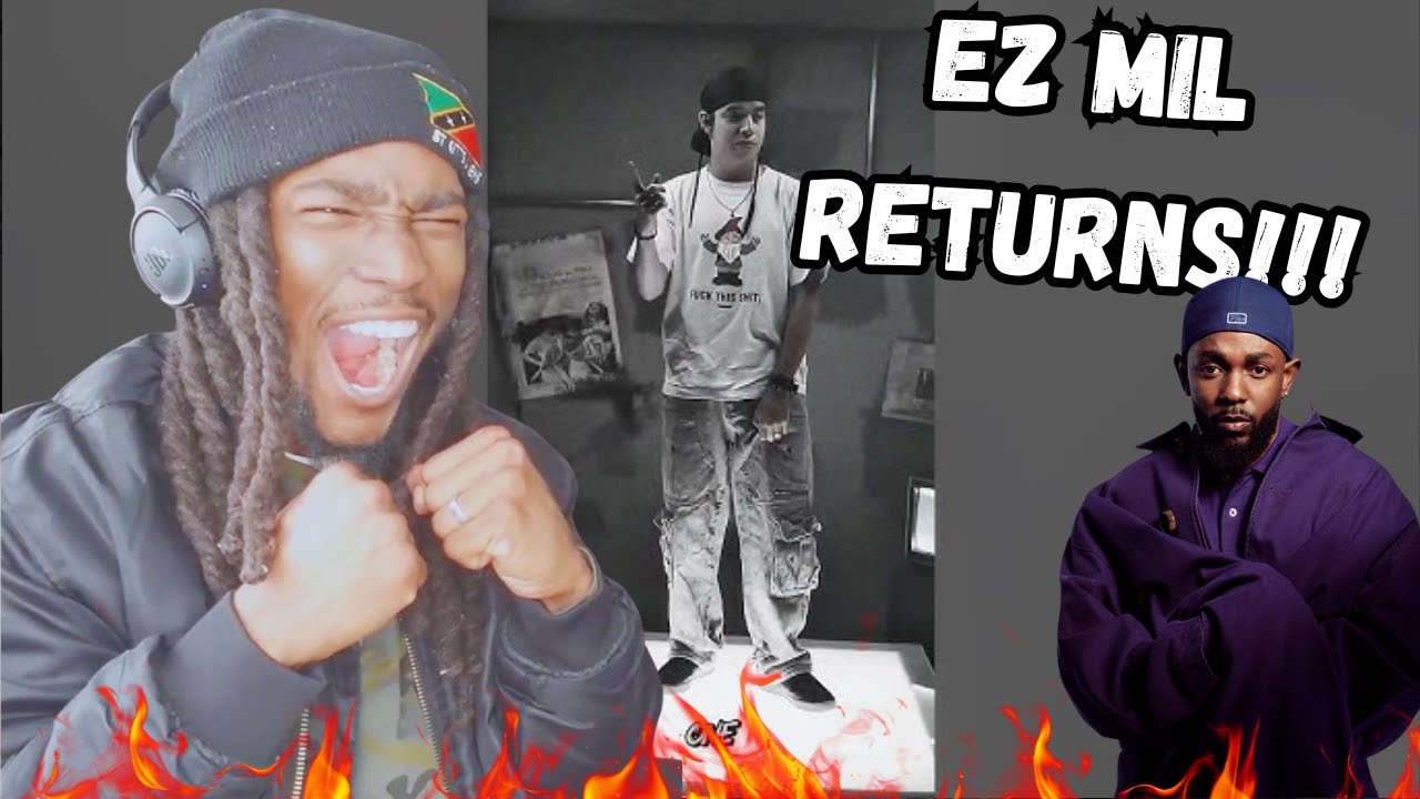 KIING REACTS to Ez Mil - Pop out then🤷🏻‍♂️Volume Up,TV Off. #kendrick #tvoff #freestyle