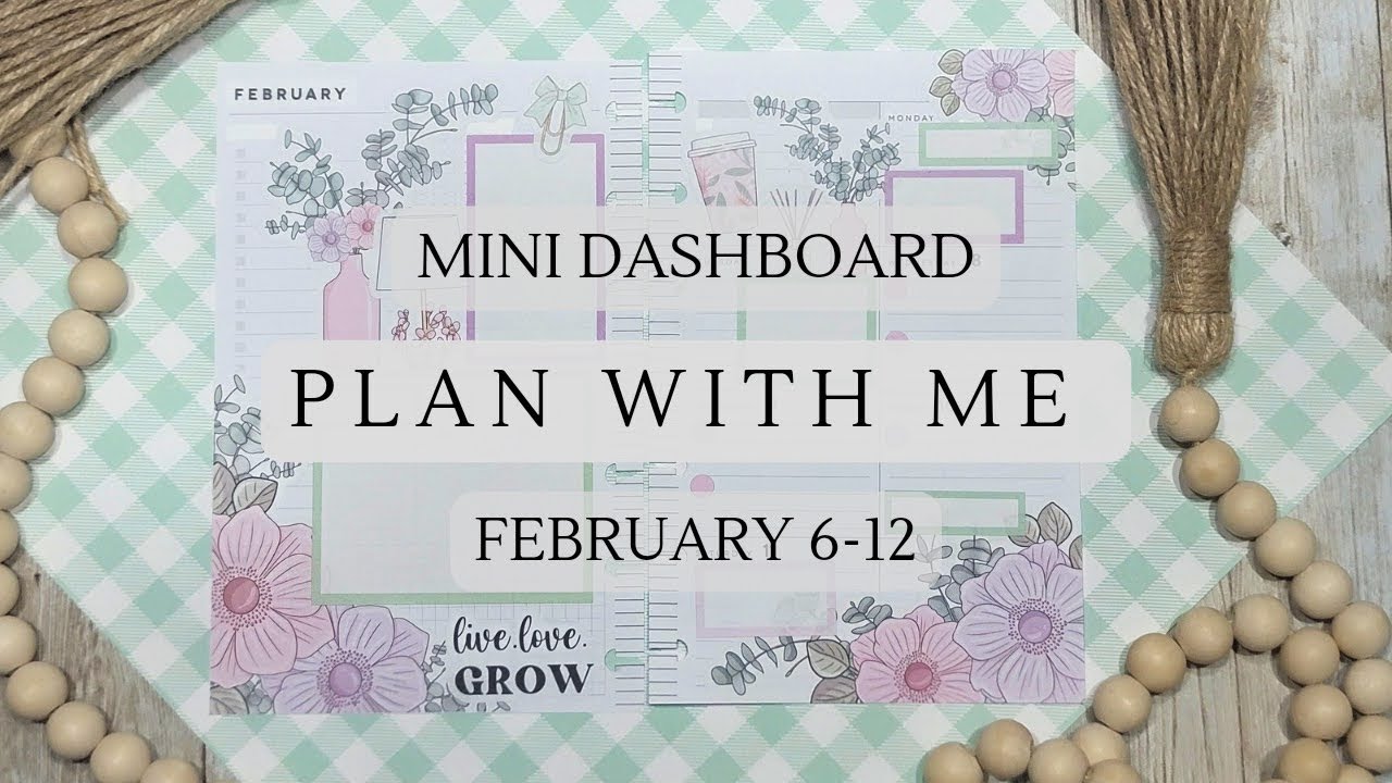 Plan With Me | The Happy Planner | Mini Dashboard | February 6-12