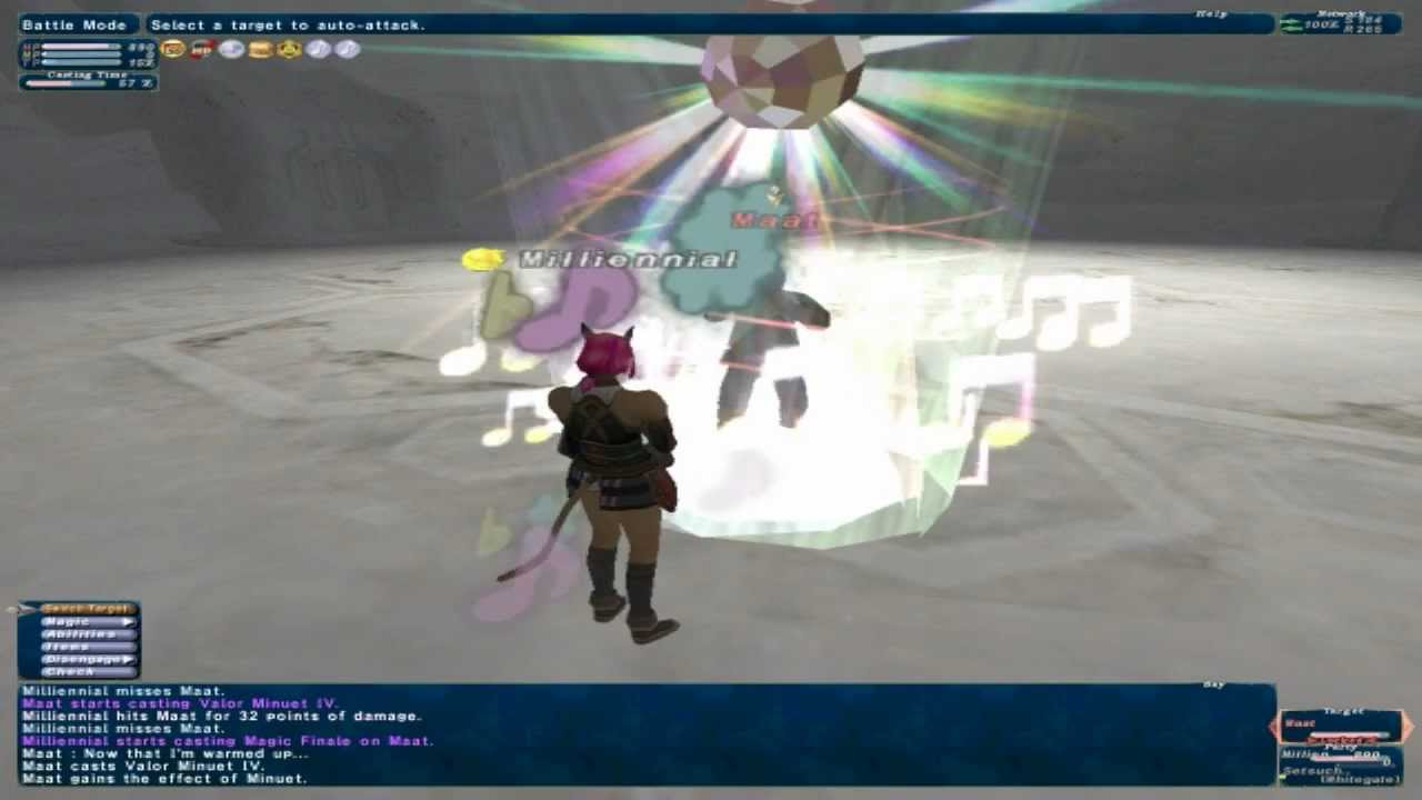FFXI Bard Maat Fight
