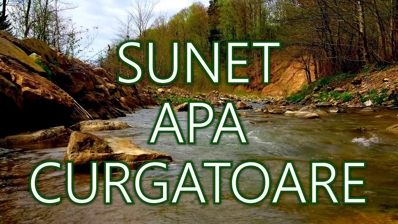 3h Sunete de Apa Curgatoare Pentru meditatie, relaxare, somn River sound for sleeping