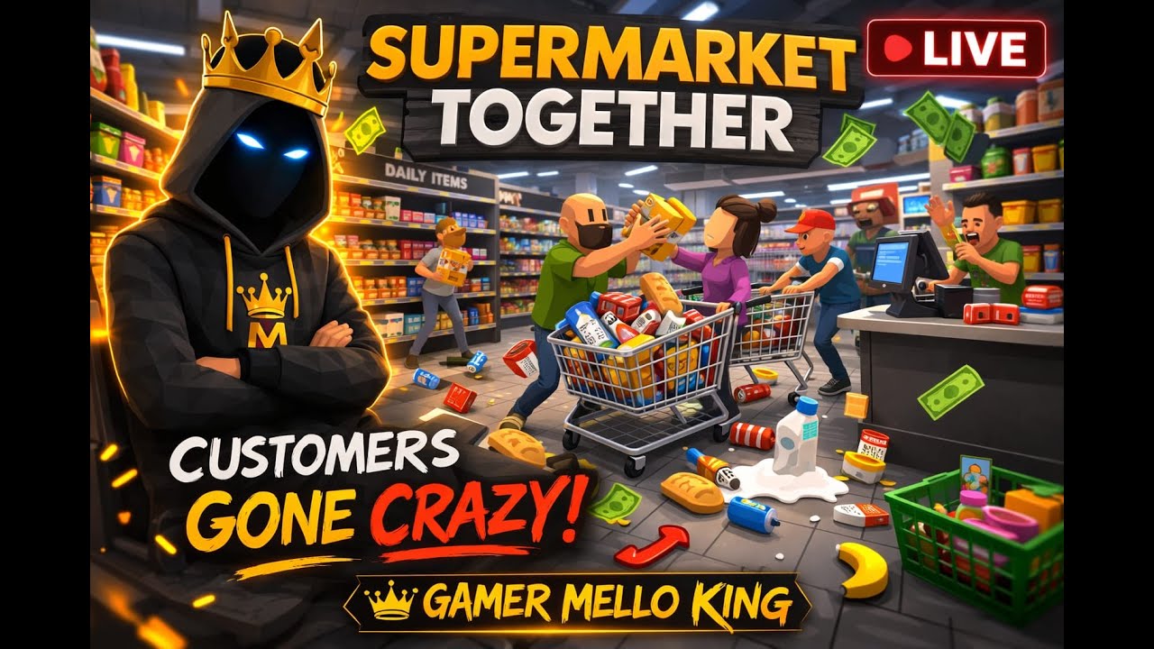 Running The Craziest Supermarket 🛒 | Supermarket Together LIVE | Gamer Mello King