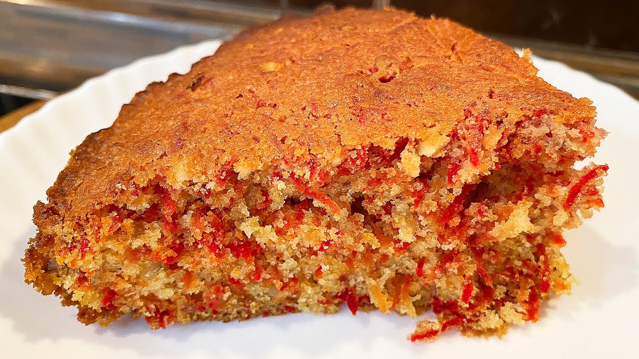 Свекольный пирог! Мокрый бисквит! Неожиданно вкусно!!!