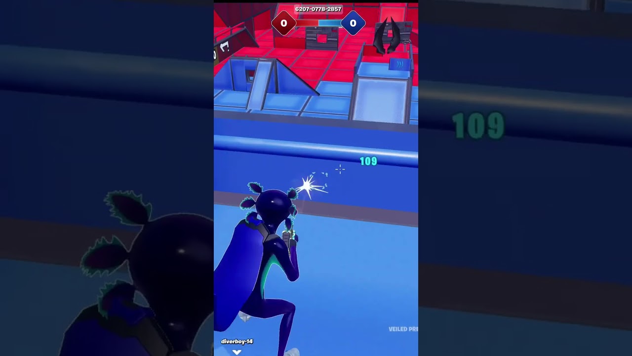 Secret aimbot code in red vs blue rumble 🤫 #fortnite