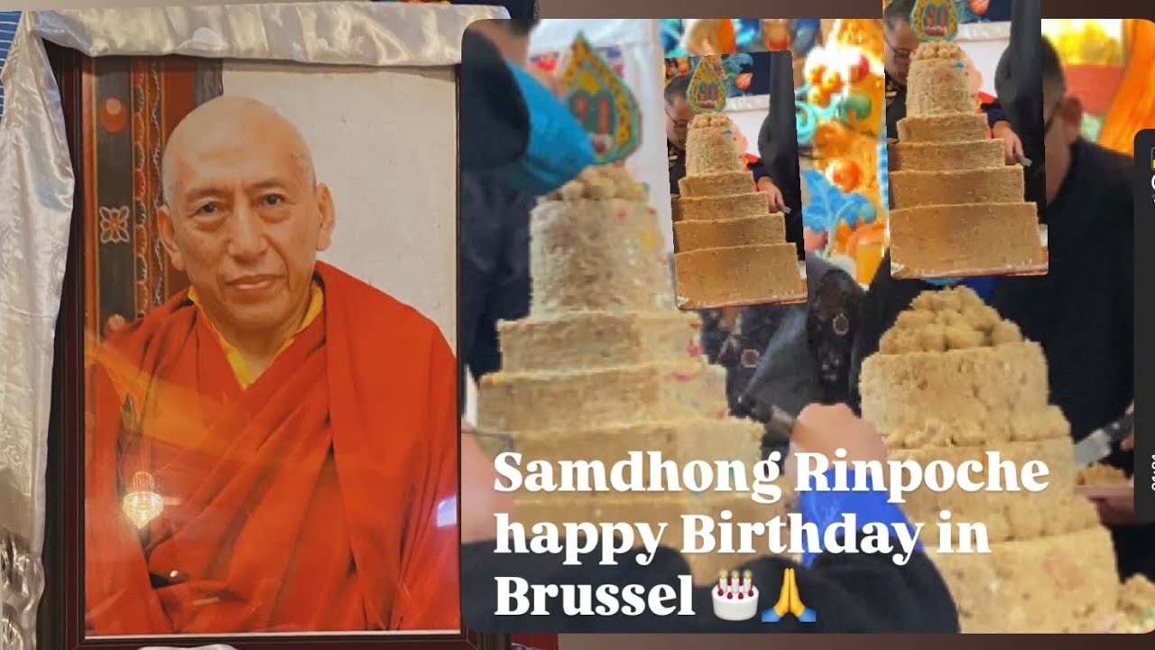 С днём рождения Самдонга Ринпоче в Брюсселе 🎂🙏/Тибетский видеоблог Семья Нам в Бельгии 🇧🇪