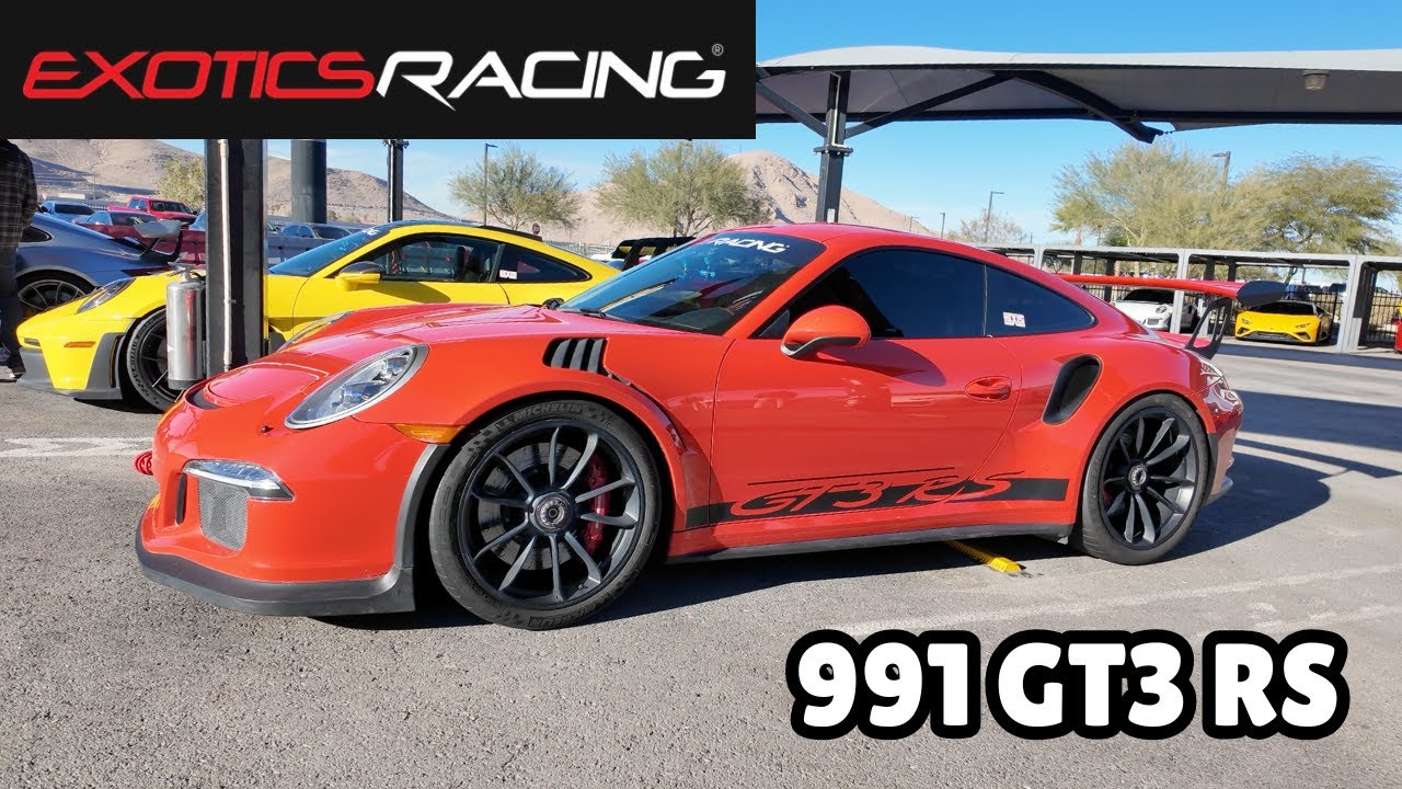 Racing a Porsche 991 GT3 RS - Exotics Racings at Speed Vegas