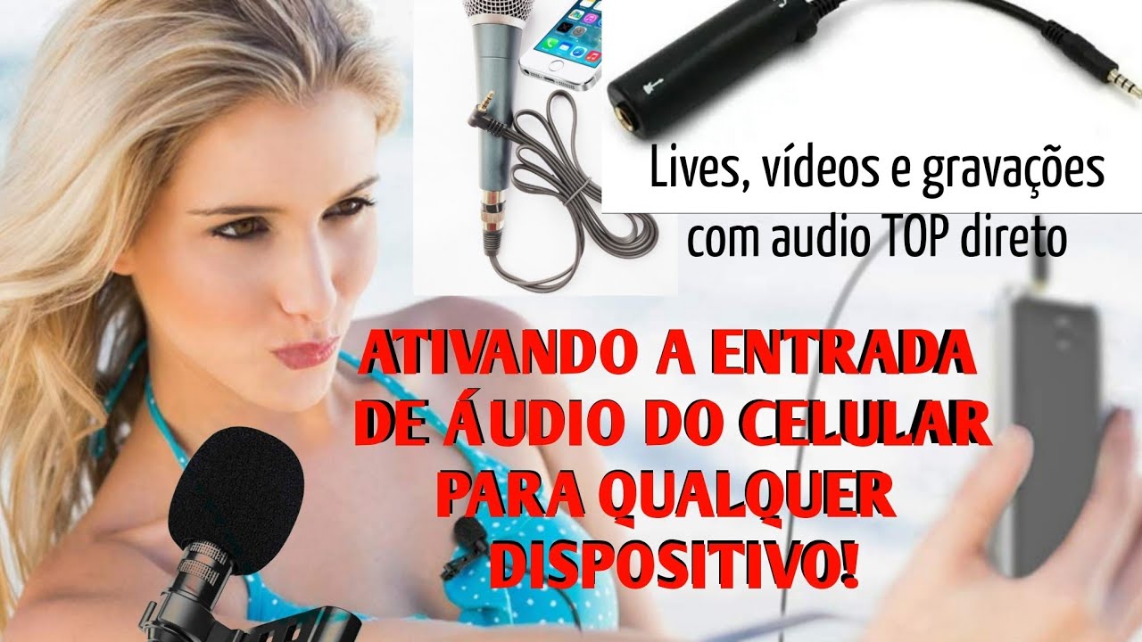 Como ativar a  entrada de Microfone externo, mesa de som e instrumentos no celular: Resolvido!