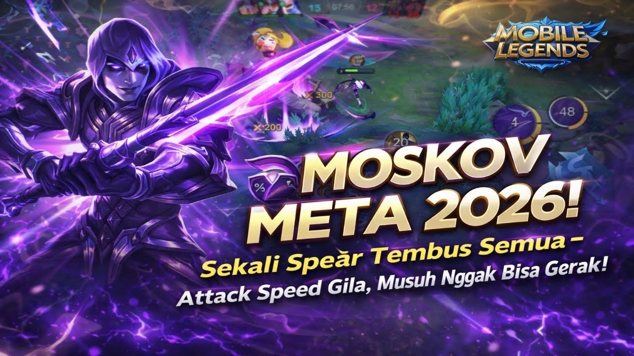 MOSKOV META 2026! Sekali Spear Tembus Semua – Attack Speed Gila, Musuh Nggak Bisa Gerak!
