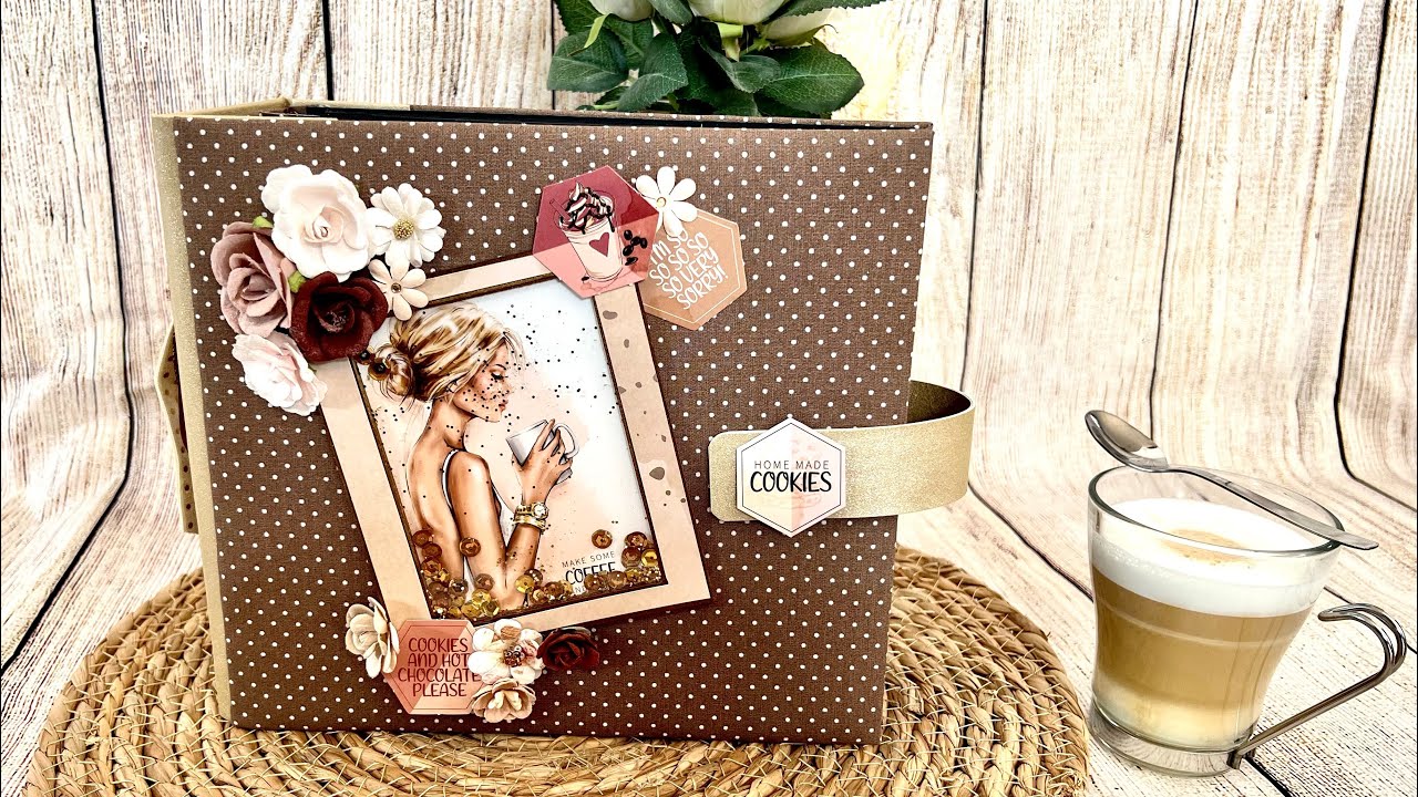 ☕️☕️Présentation album scrapbooking pop-up 