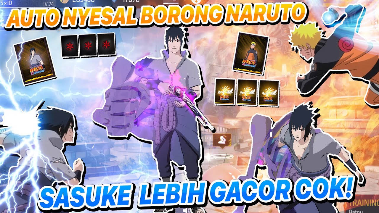 NYESAL BGT BORONG NARUTO TERNYATA SUSUKE LEBIH GANTENG POLL😍 RELA TOP UP 2JETI BORONG SEMUANYA!!