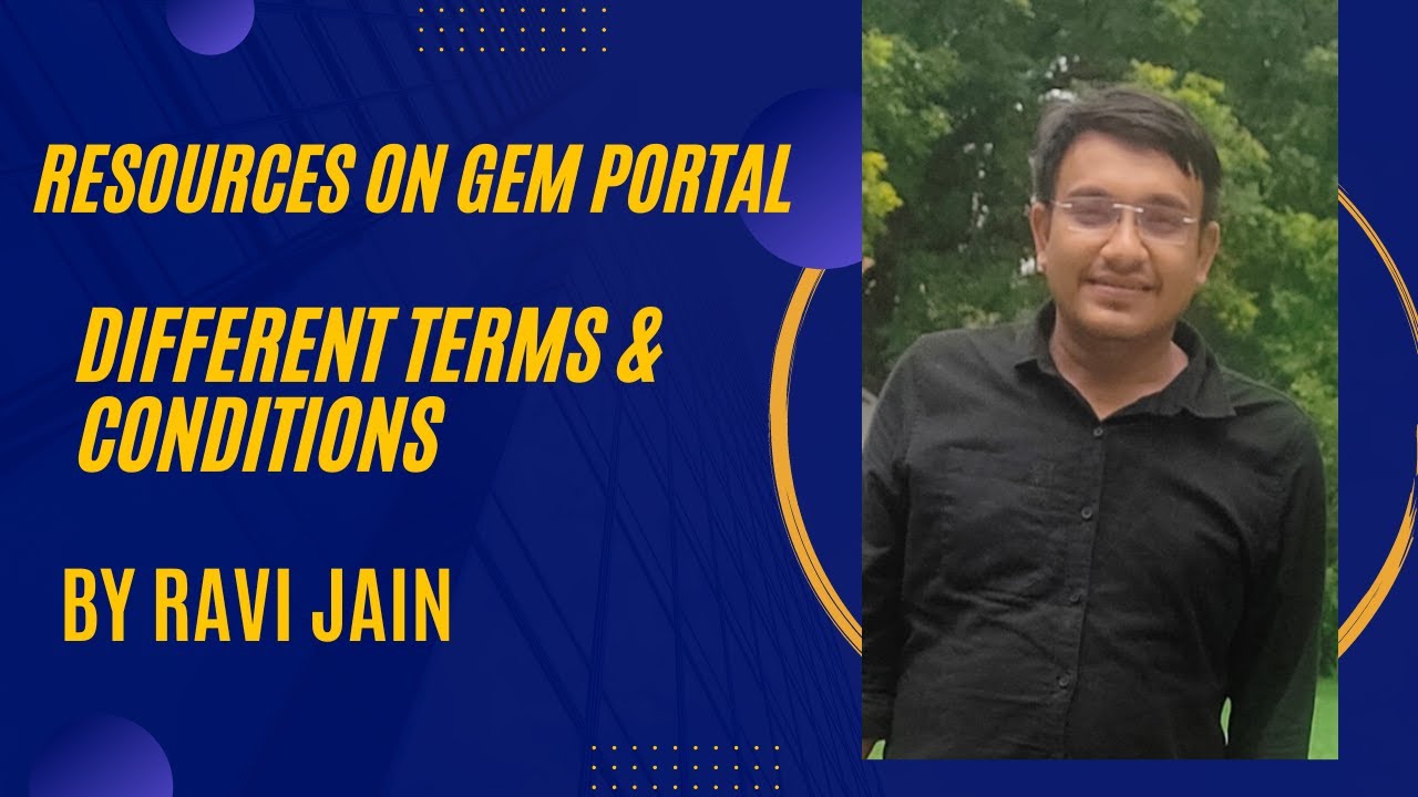 Resources on #gem portal  | Understand different terms &  conditions in #gem portal I #gem #bid