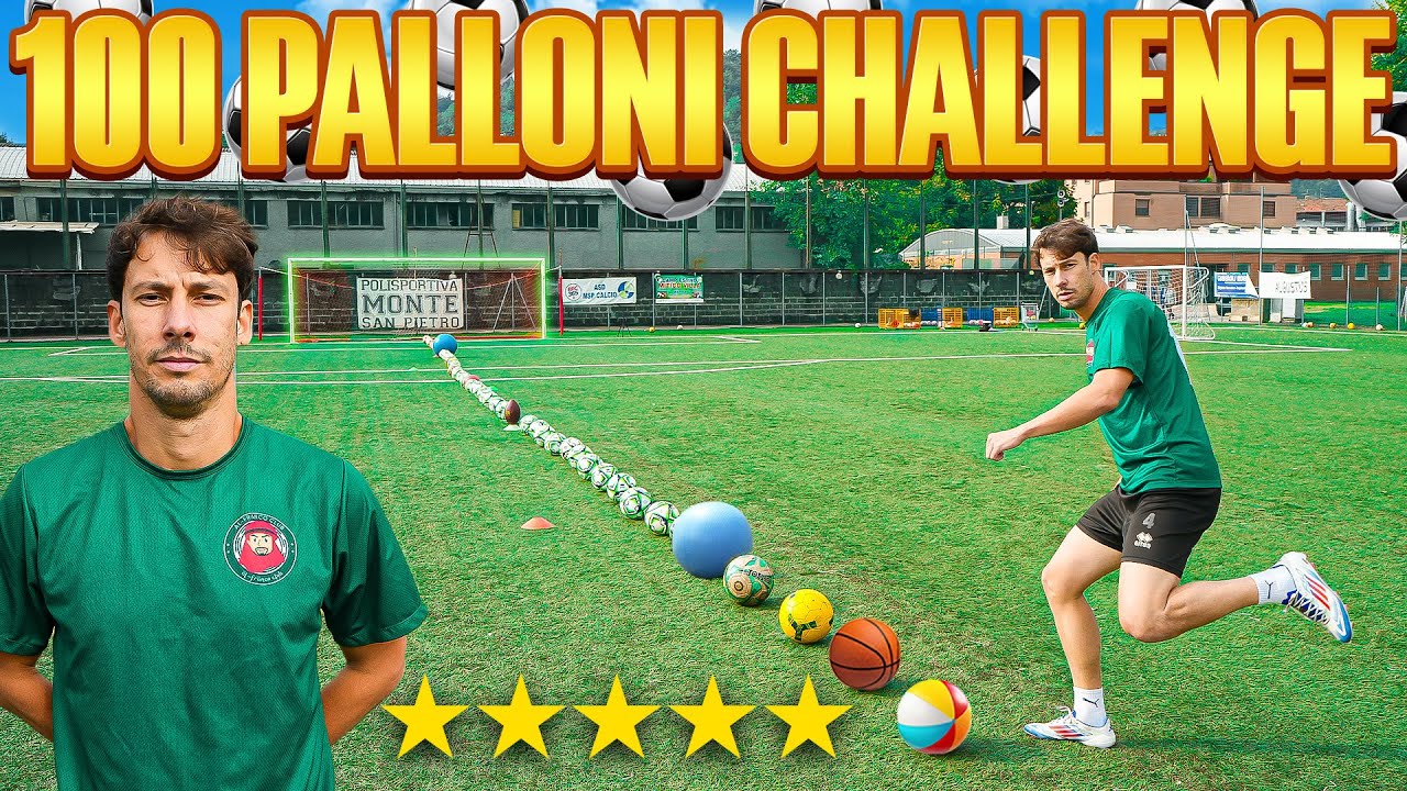 100 PALLONI FOOTBALL CHALLENGE: SERGIO CRUZ PEREIRA (Due volte Pallone d’oro di Tik Tok italia 🇮🇹🏆)