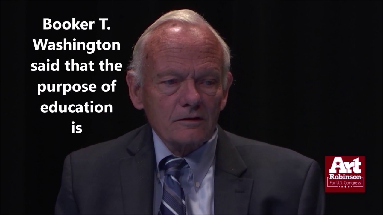 Dr. Art Robinson PhD talks about Booker T Washington in interview