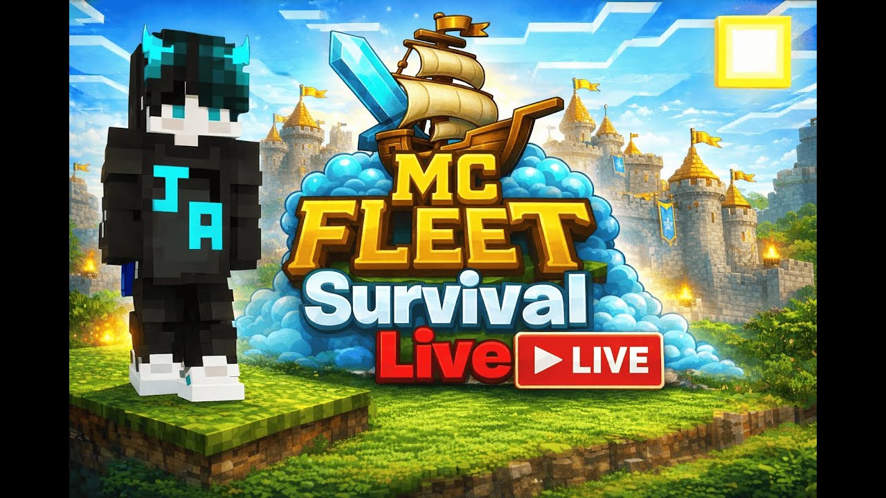 🔴 GRINDING IN THE OG MINECRAFT SERVER MCFLEET  @GamerFleet #survival