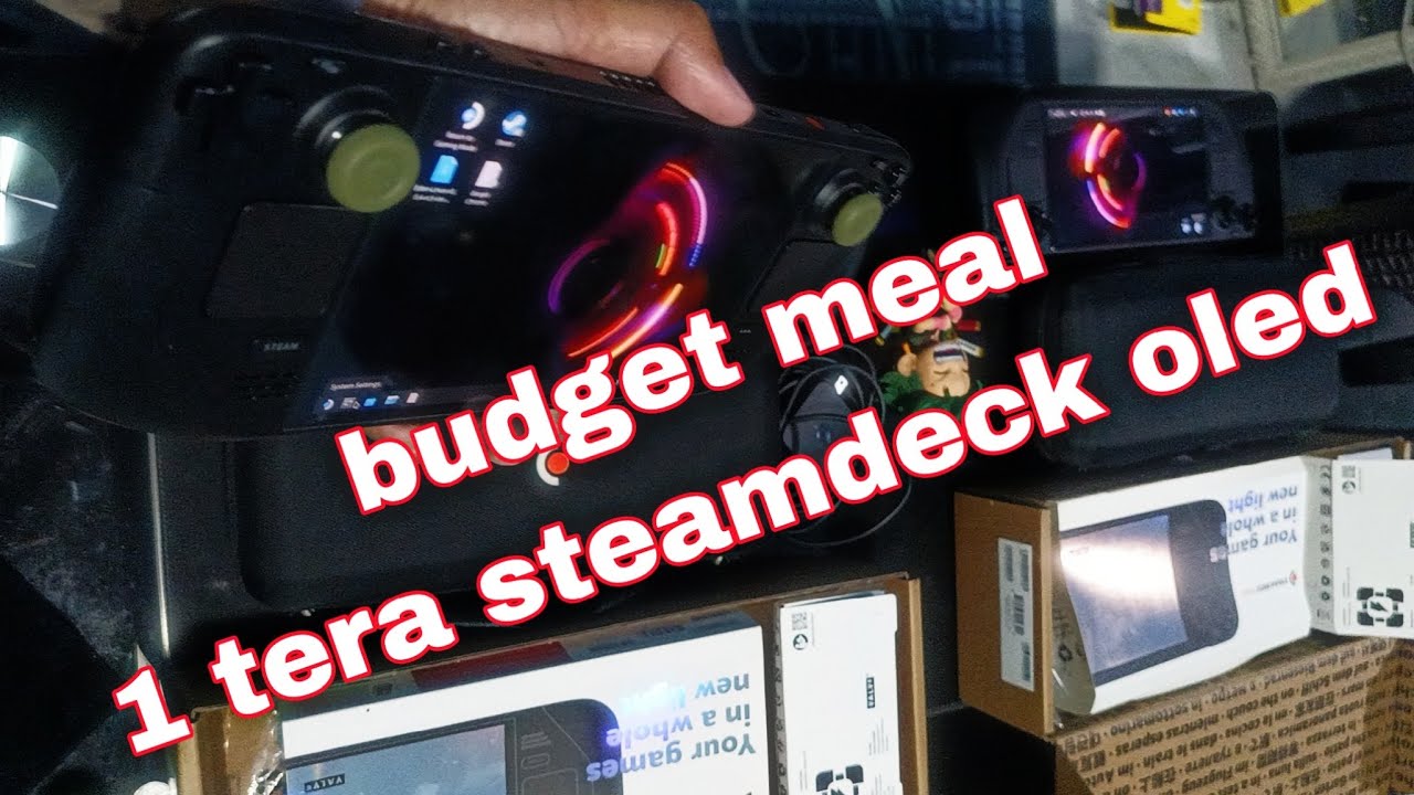 steamdeck OLED 1 tera budget meal and switch 2 with cart