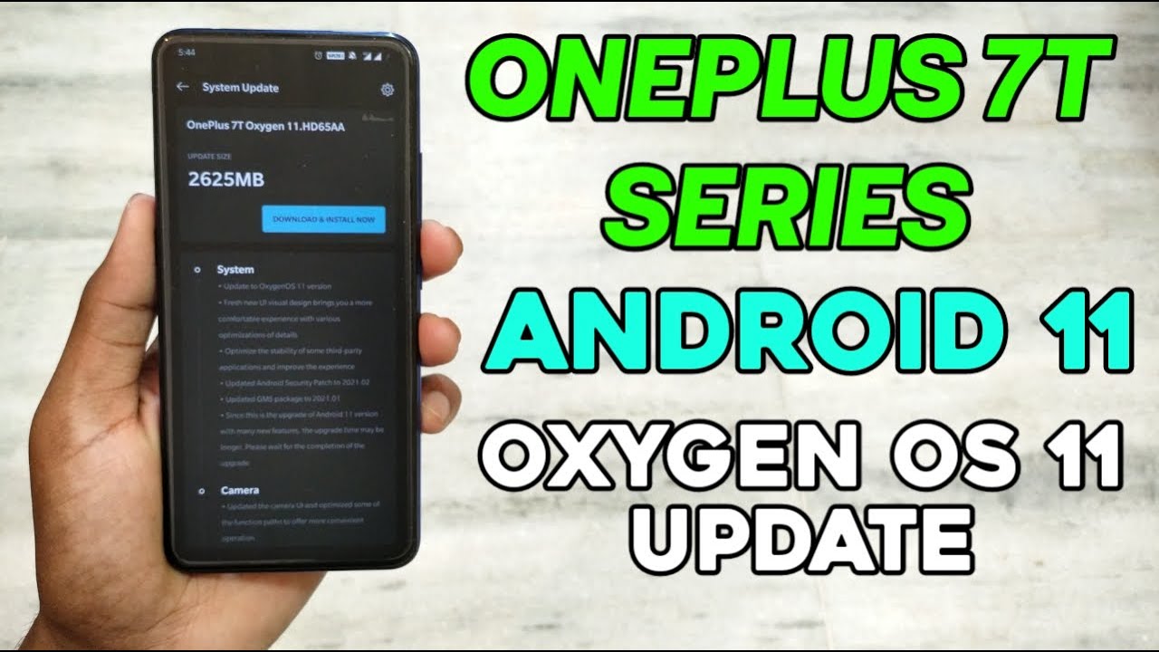 Oneplus 7t series android 11 and oxygen os 11 update