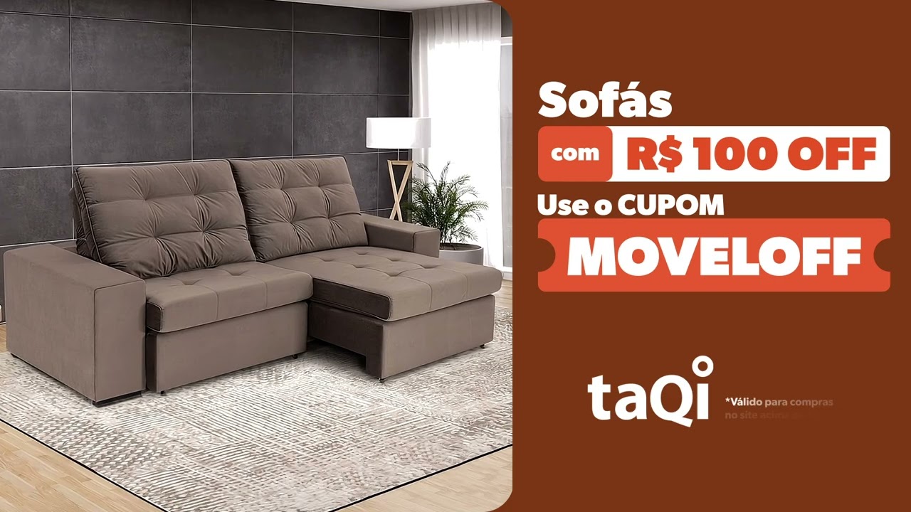 Cupom MOVELOFF em Sofás 🛋️