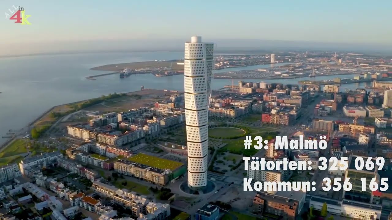 10 Största Städerna i Sverige (2024)
