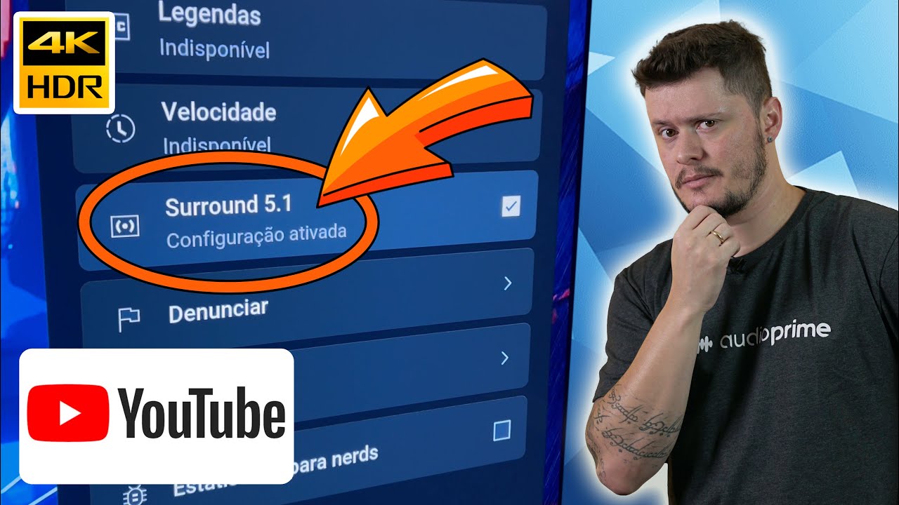 COMO CONFIGURAR O YOUTUBE PARA 5.1 CANAIS? | AUDIO PRIME