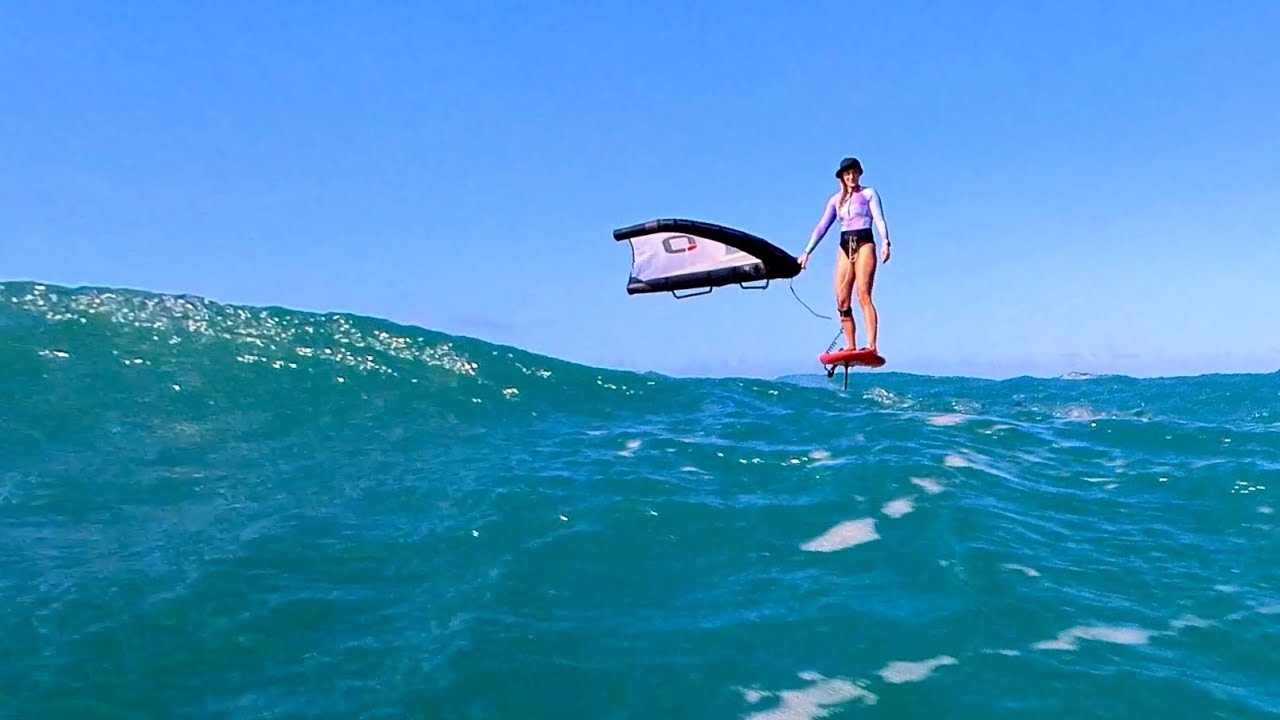 Crazy windy winter day at Ka'a, would you go out in 40+ mph ?