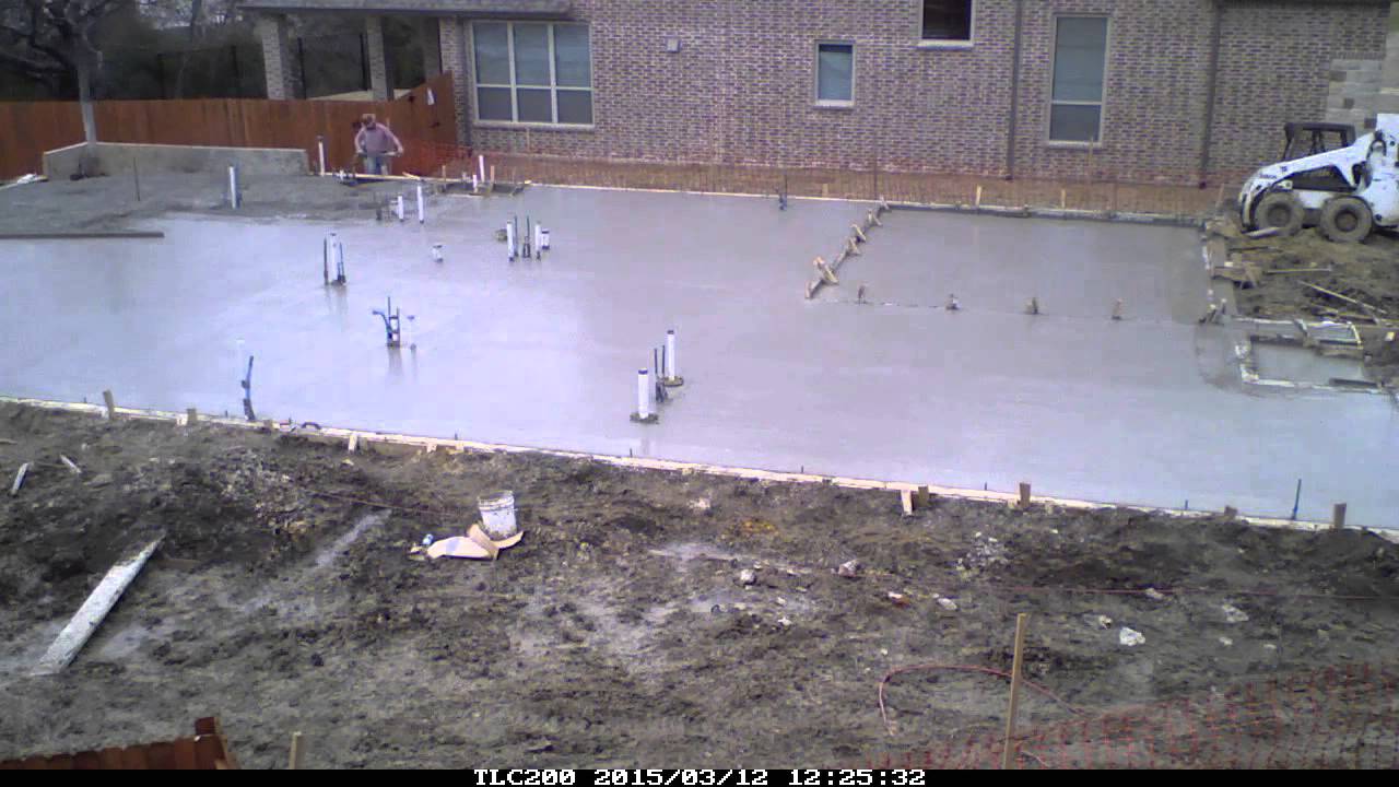 Pouring the Foundation for a House Timelapse