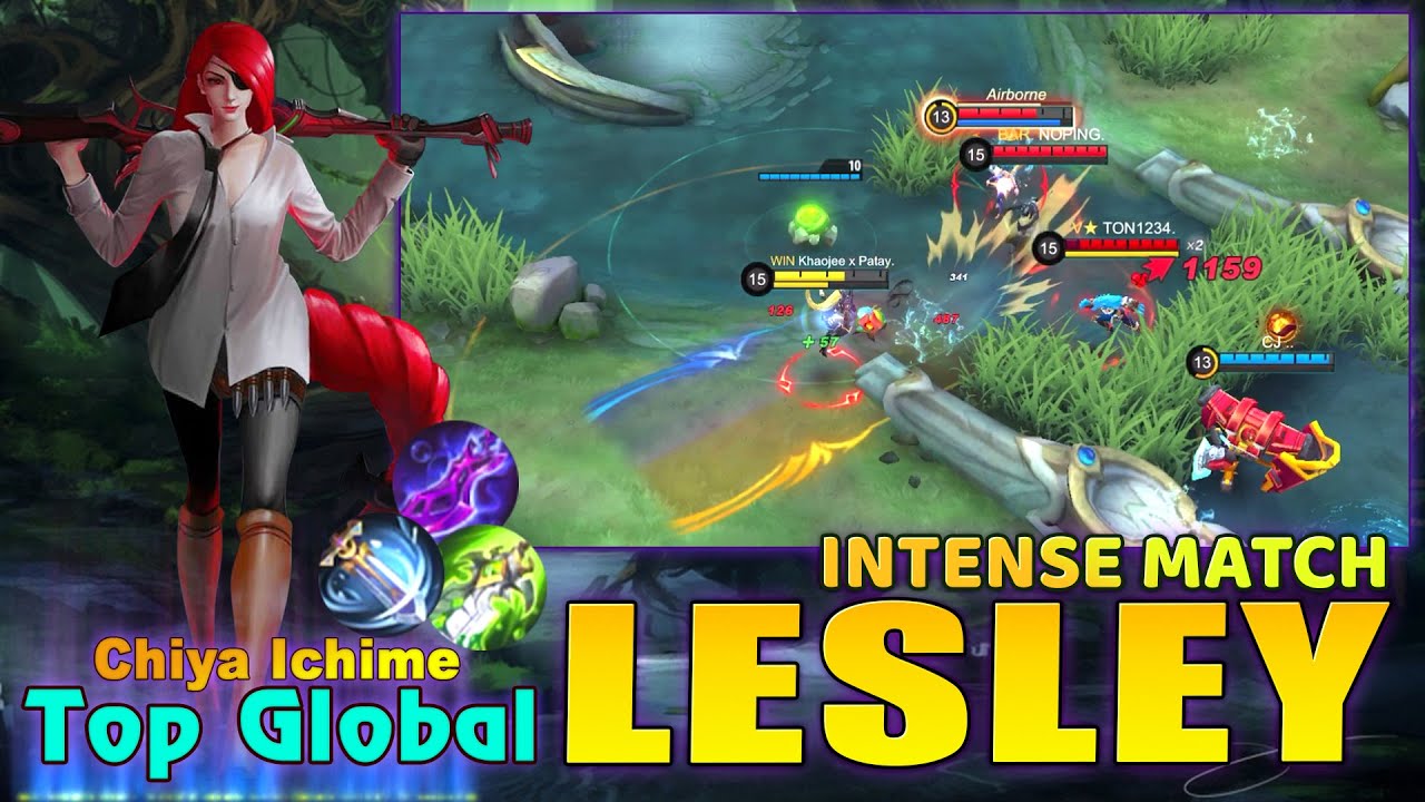 INTENSE MATCH! Lesley Best Build 2022 Top Global Lesley ~ Mobile Legends