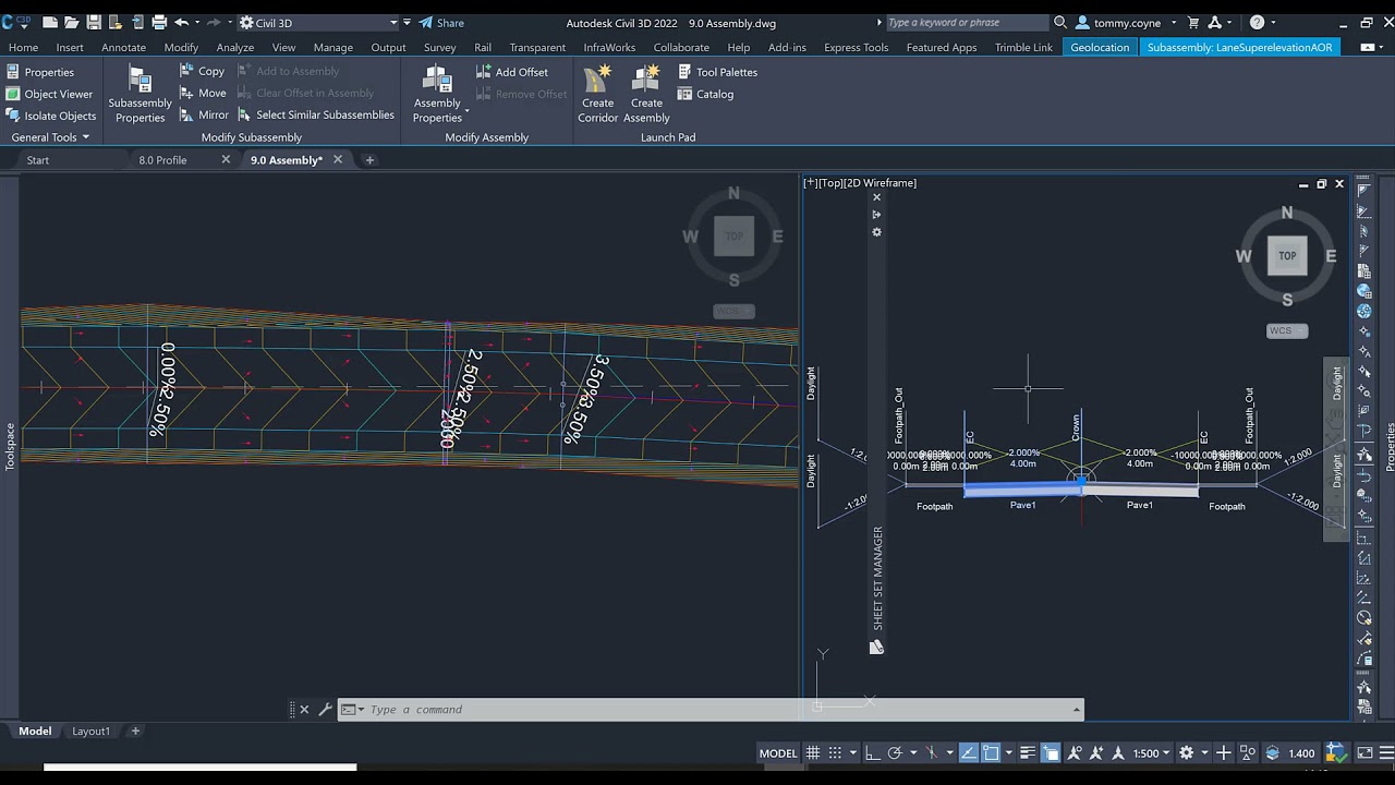 04.08 – Subassemblies and Superelevation