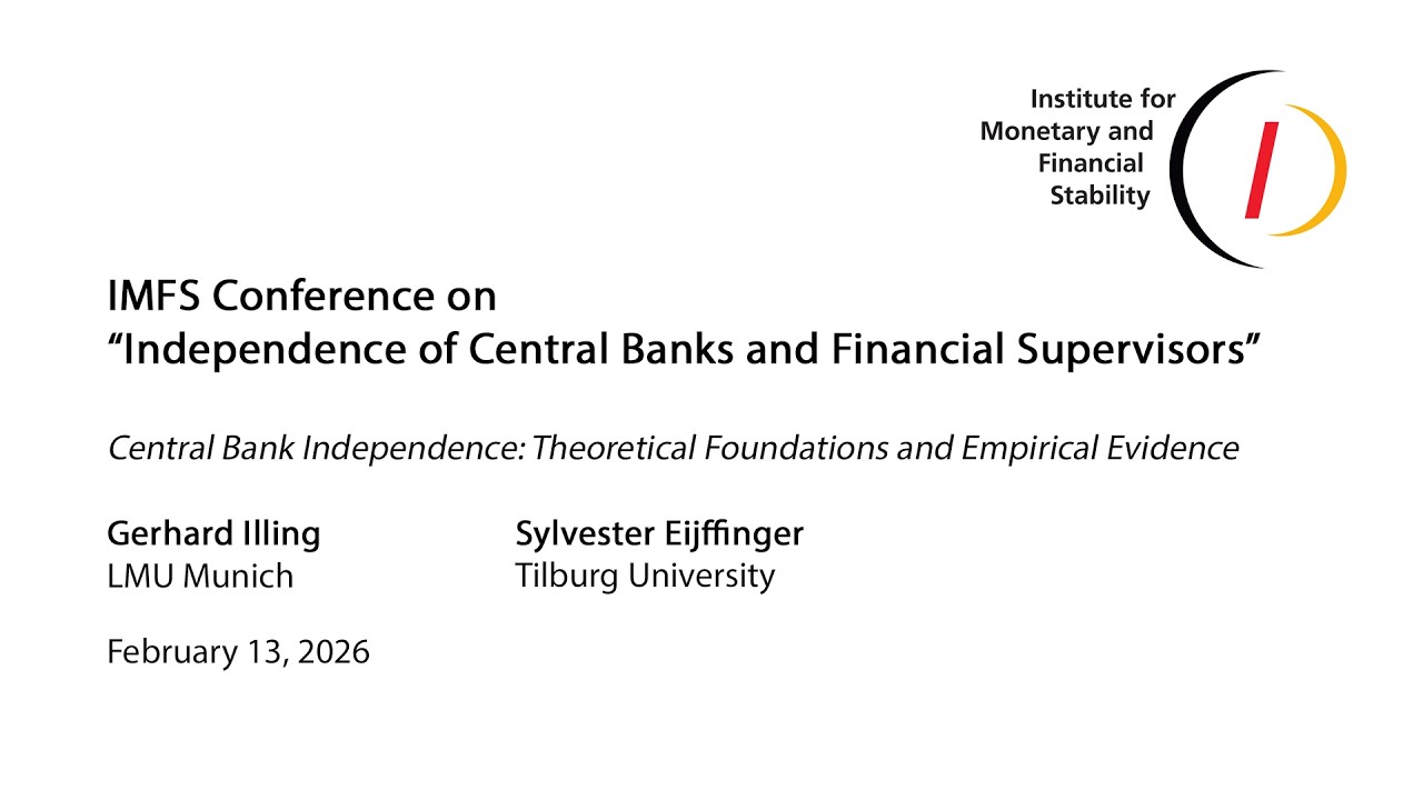 Central Bank Independence: Theoretical Foundations and Empirical Evidence - Illing & Eijffinger