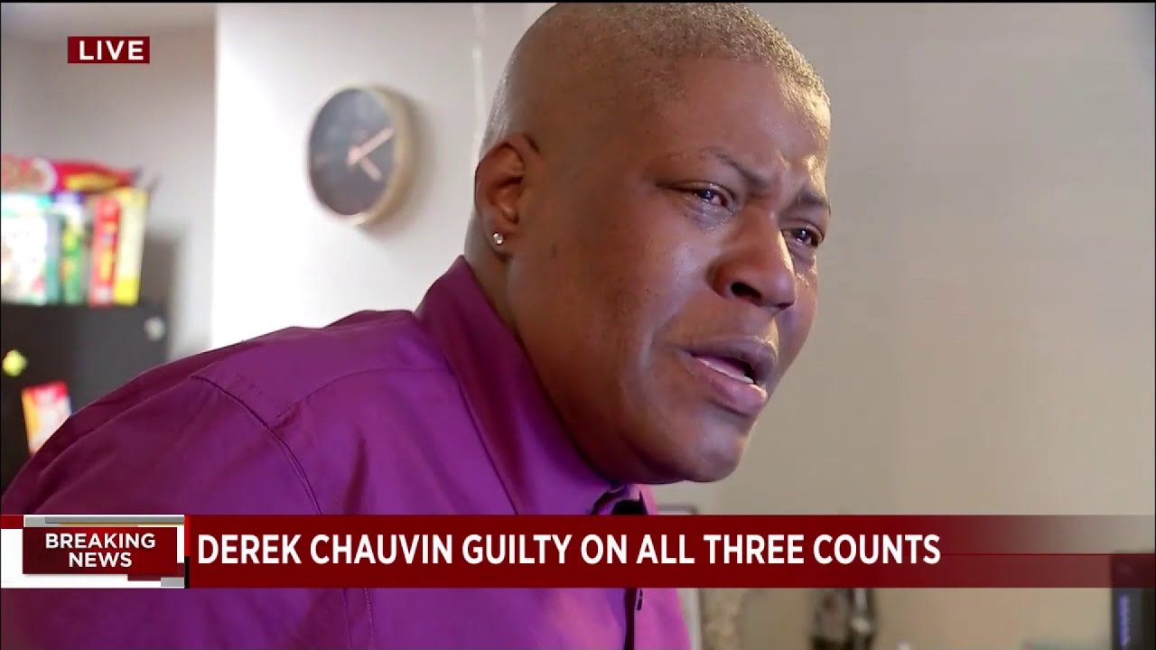 George Floyd's relatives react to Chauvin's guilty verdict