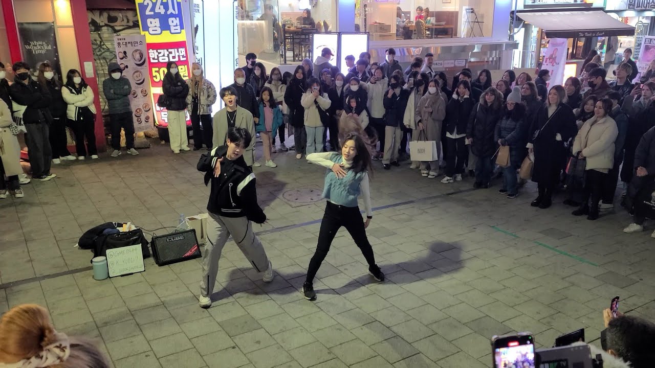 Sugar Rush Ride(TXT) | Yu Kagawa and Hyojin | Hongdae Busking