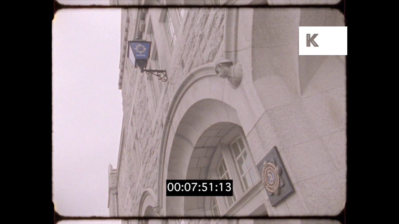 1990s Dublin Garda, Police Station, Ireland in HD