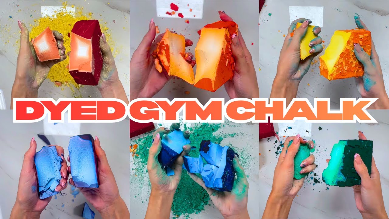 Nicpro LIQUID WATERCOLOR DYED GYM CHALK | 6 FRESH SOFT BLOCKS