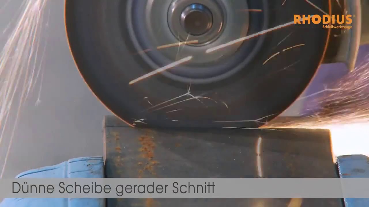 D&uuml;nne Trennscheibe gerader Schnitt. Es geht ganz einfach.