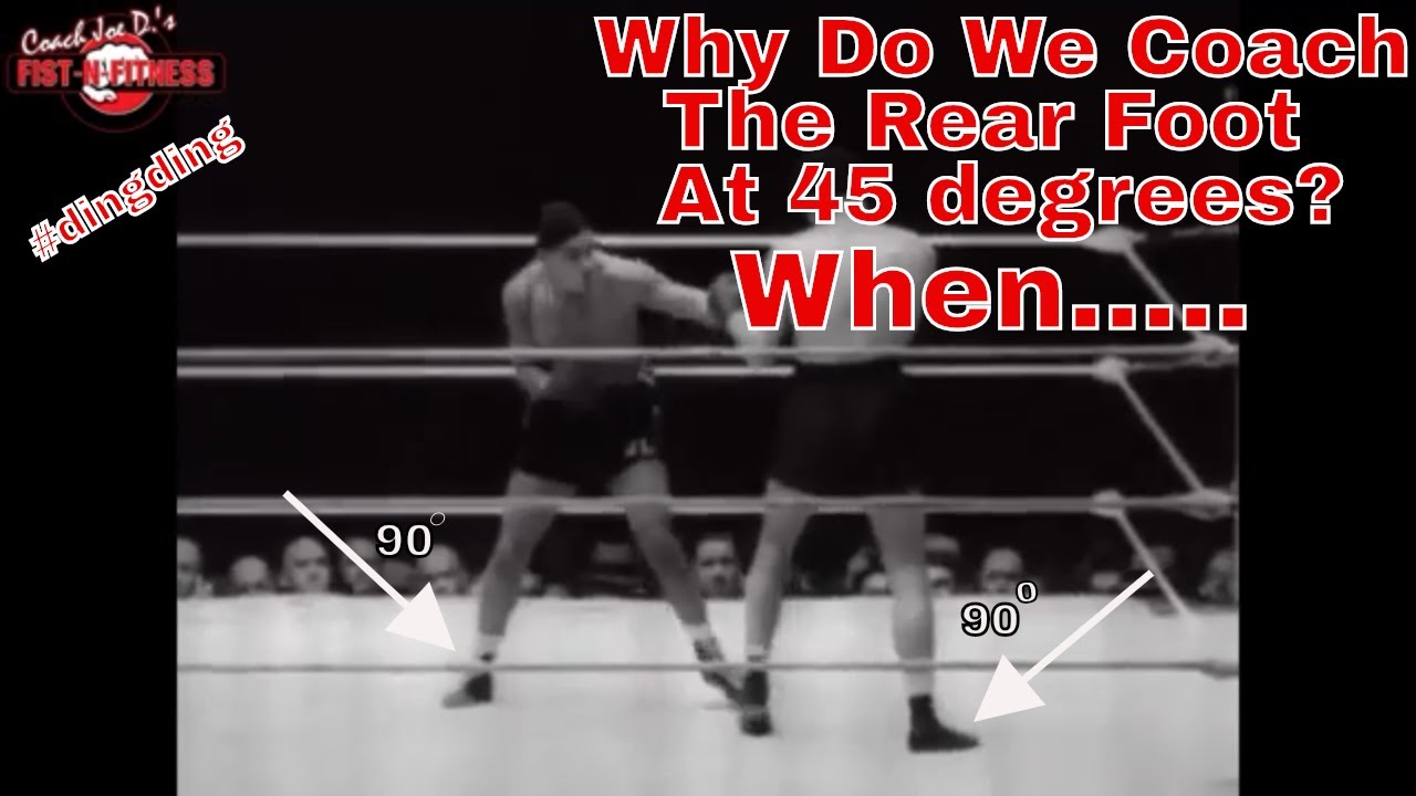 Breaking Down A Boxers Fighting Stance | Rear Foot Placement