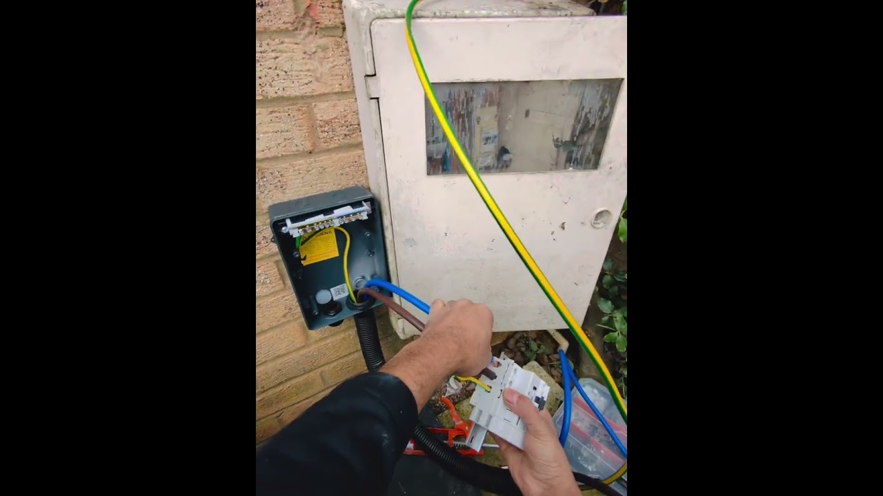 Outdoor EV Charger Install with SPD & RCBO