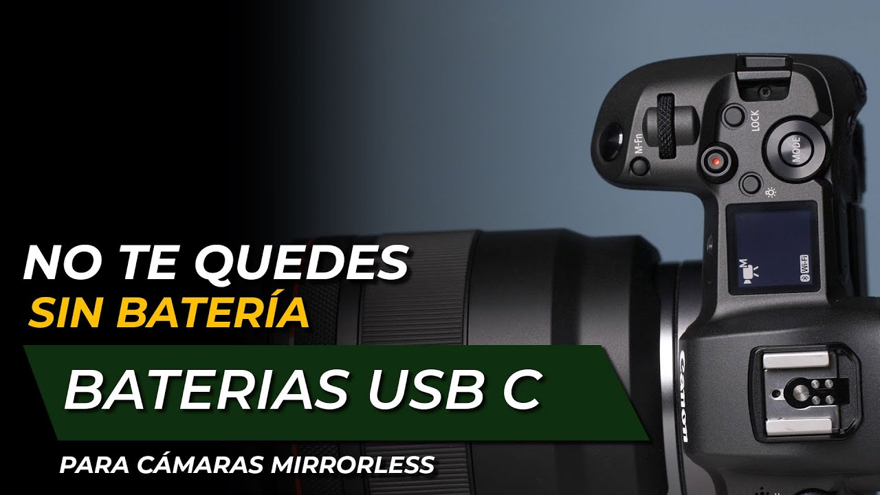 Nunca te quedes sin batería -  Carga tus cámaras Mirrorless por USB C