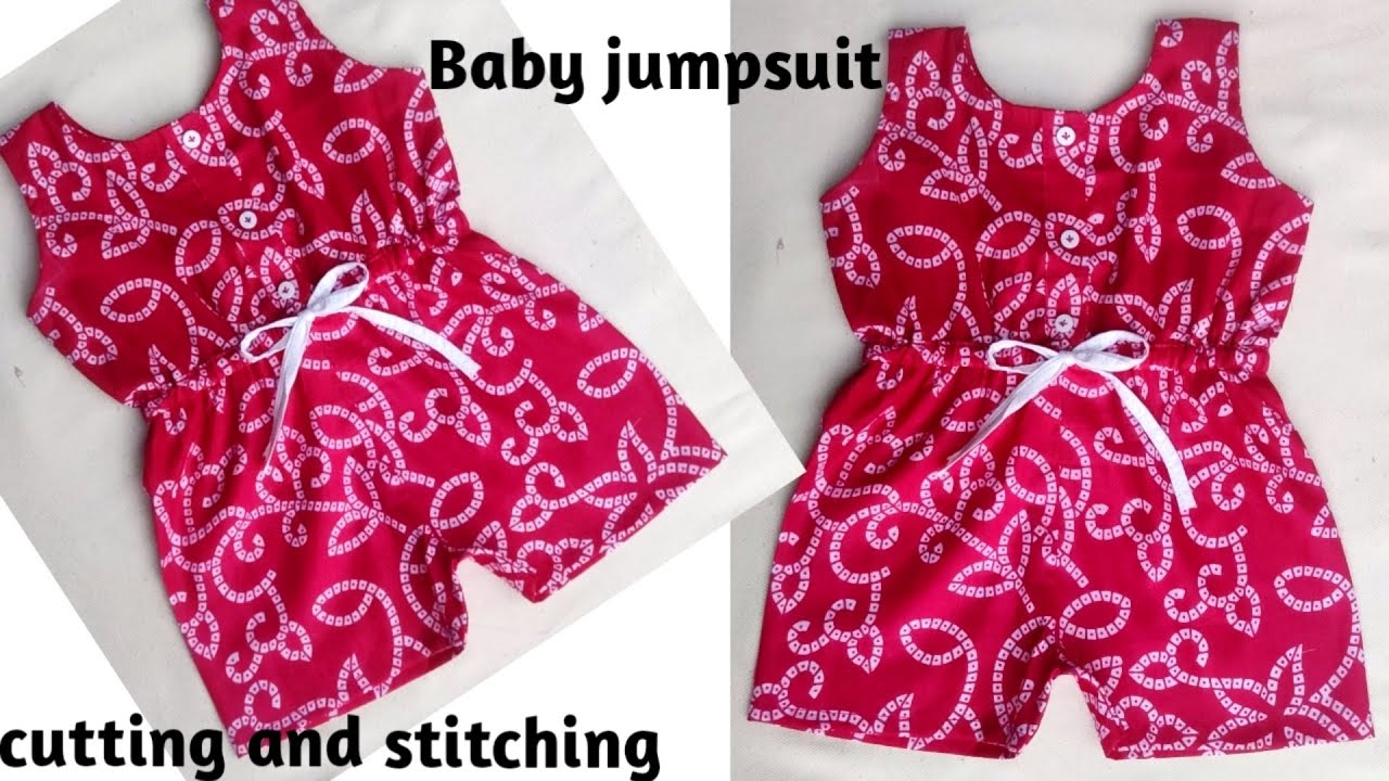 Baby jumpsuit/kids dungree dress cutting and stitching easy way/baby dress design/jumpsuit