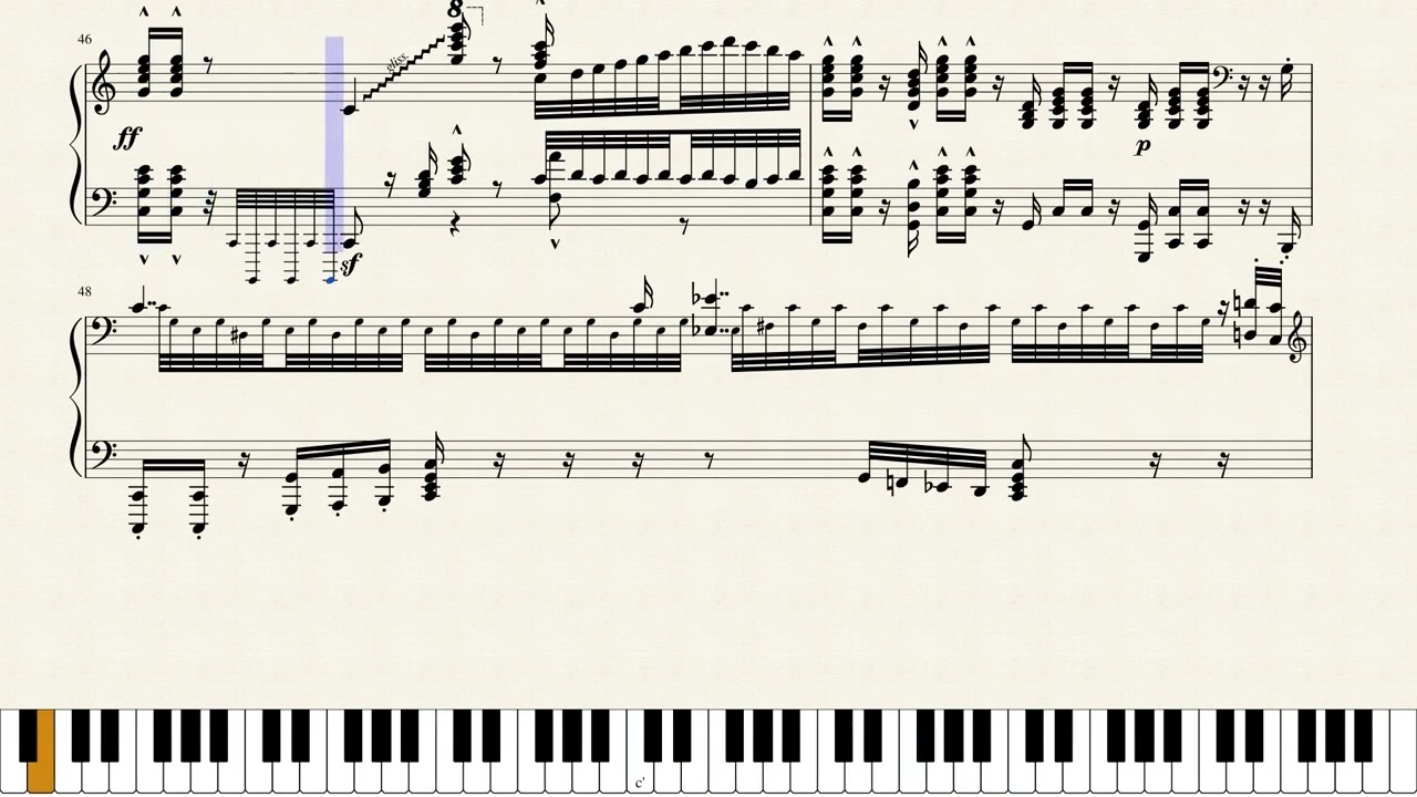 Wagner -  Siegfried Funeral March from Götterämmerung (piano solo arr. Noten, sheet music)