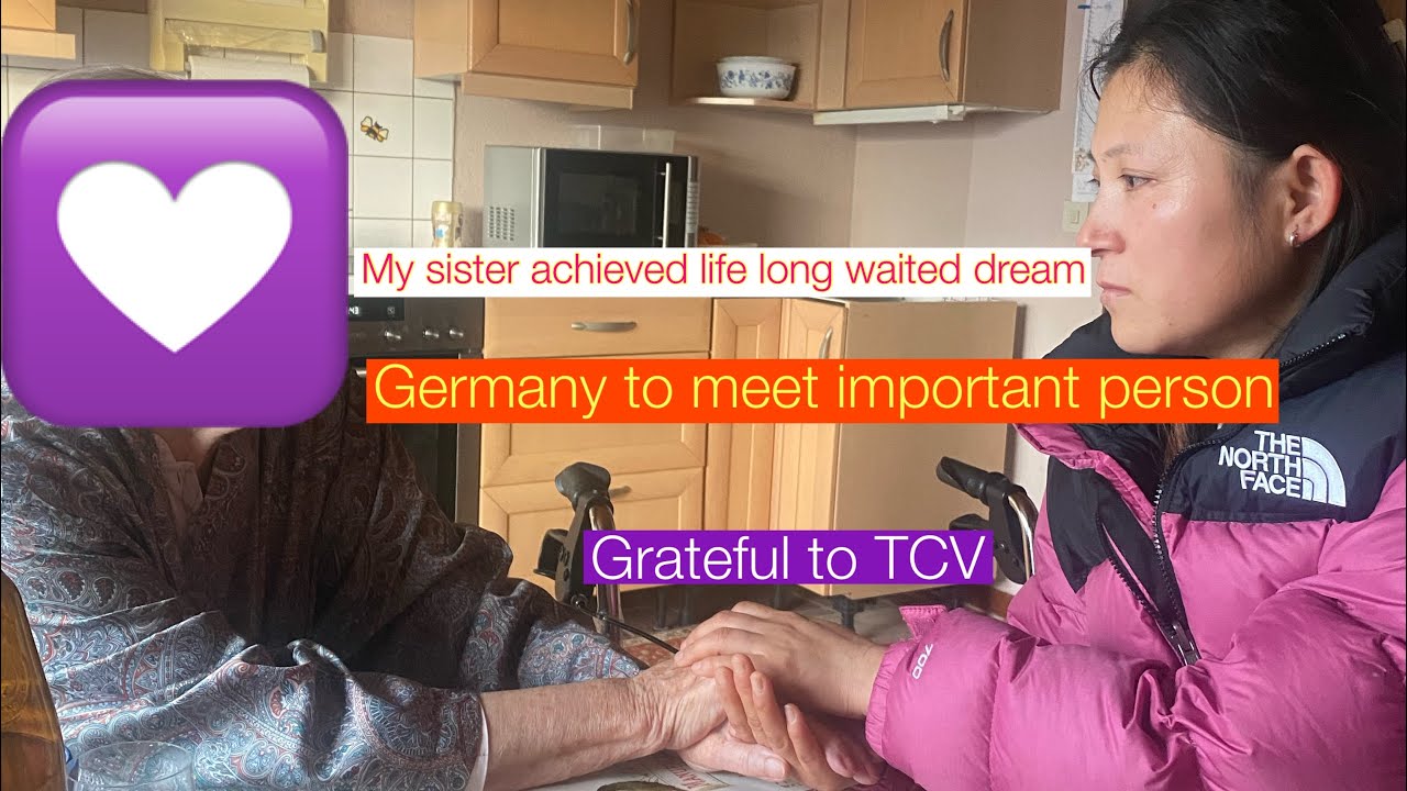 She  met  her god mother for the first time in life.dream came true|tibetan youtuber |france