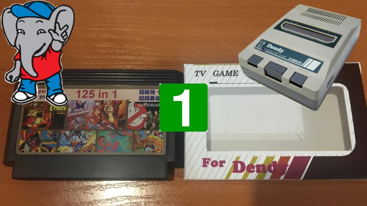 Обзор картриджа для приставки Dendy 125 игр - Денди на русском языке