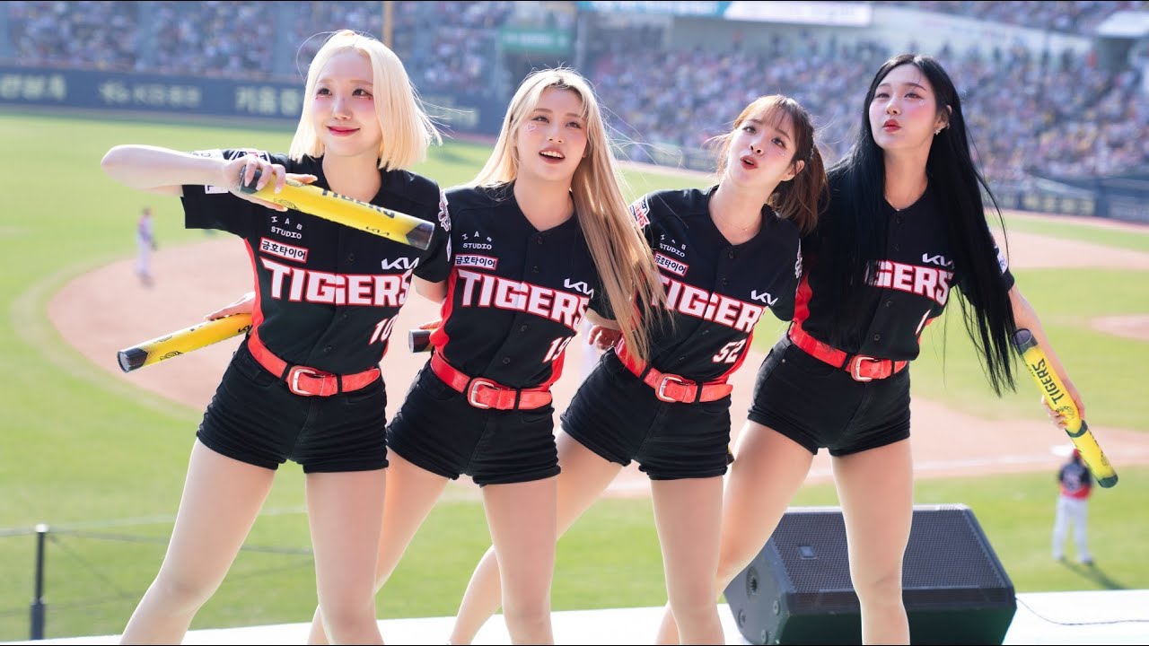기아타이거즈 치어리더 응원 스케치 250406 4k