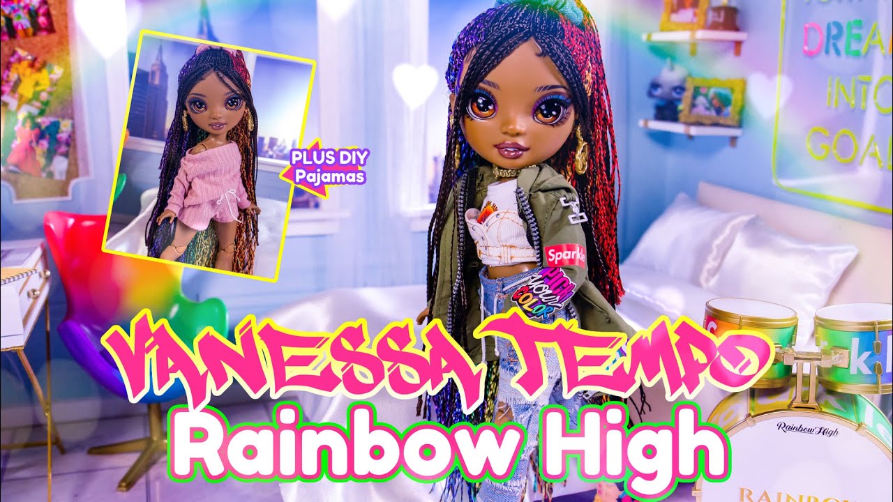 Rainbow High Vanessa Tempo PLUS DIY Pajamas