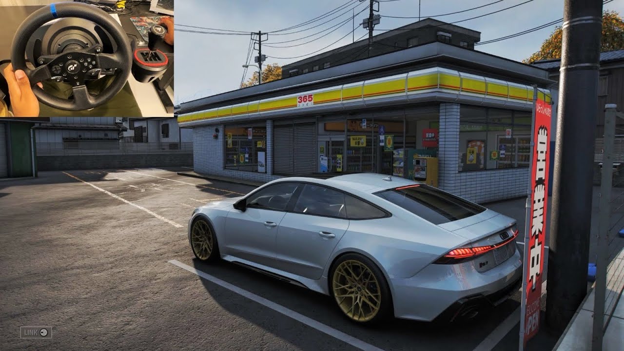 Forza Horizon 6 - Realistic Drive in Tokyo | AUDI RS7 | Steering Wheel Gameplay