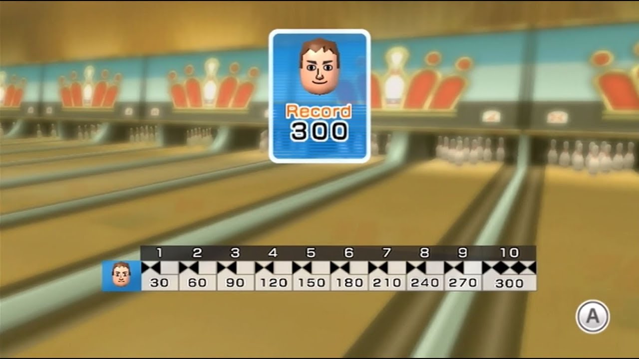 Wii Sport Resort - Bowling (10-Pin Game) Perfect 300
