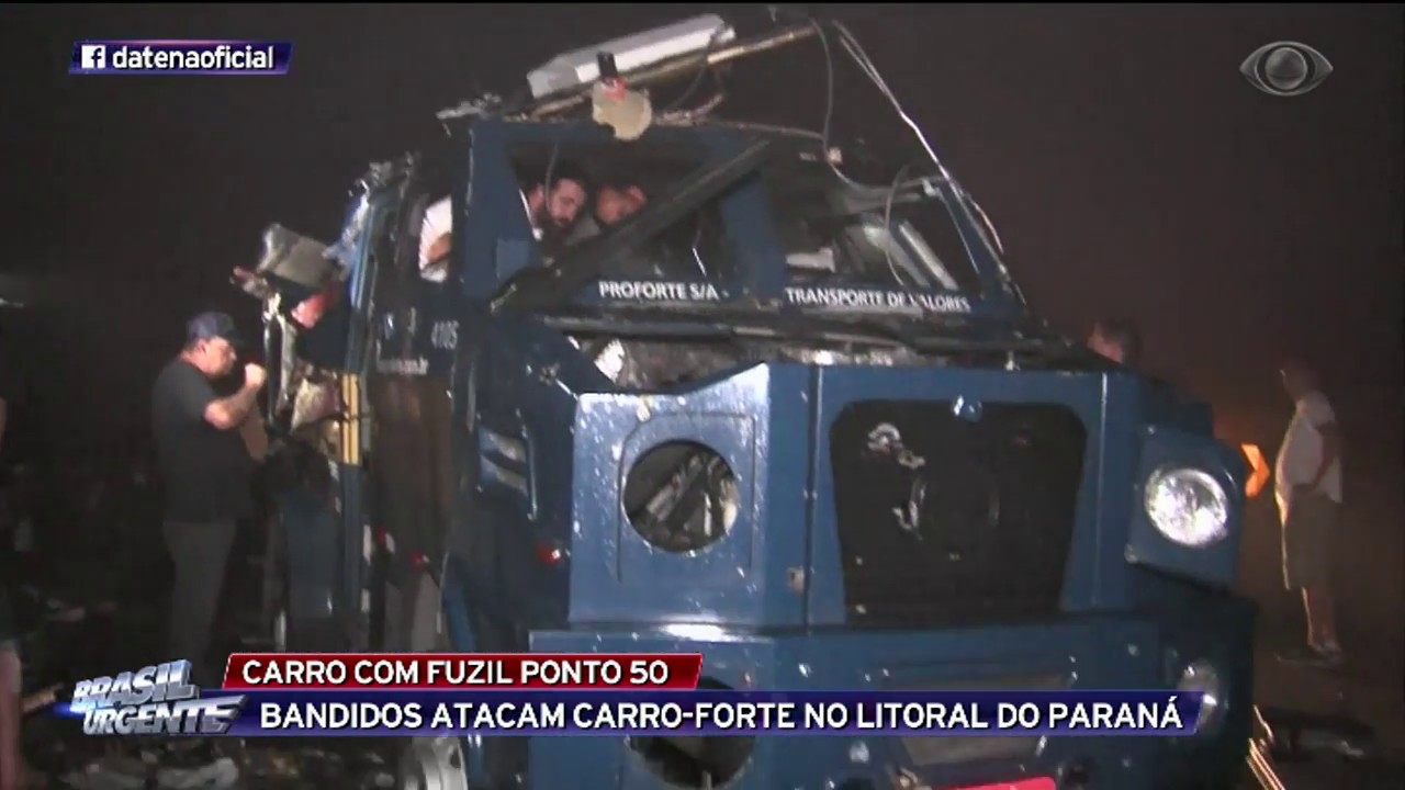 PR: Bandidos equipam carro com fuzil ponto 50