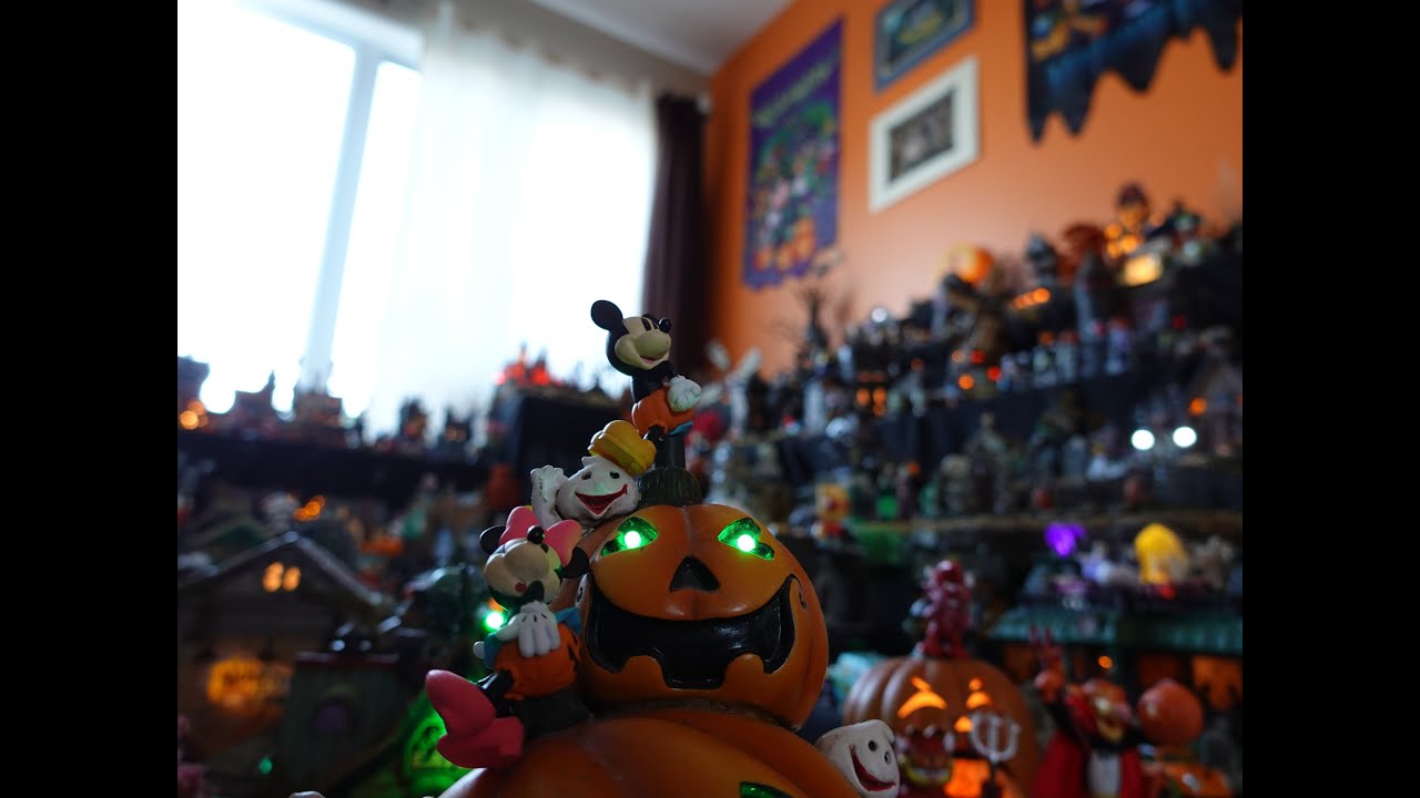 halloween village  dept 56 lemax disney 2020