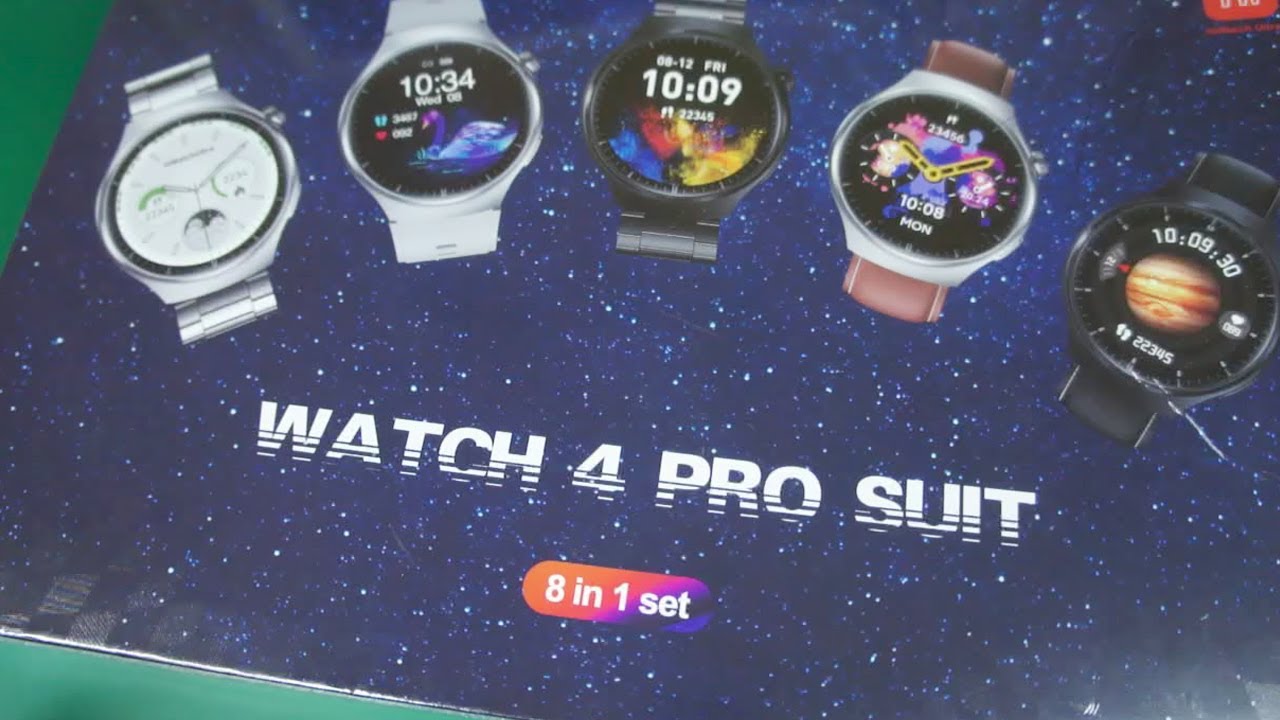 Watch 4 PRO Suit - BT Call Sports Fitness Smart Watch Unboxing Feature review (link in description)