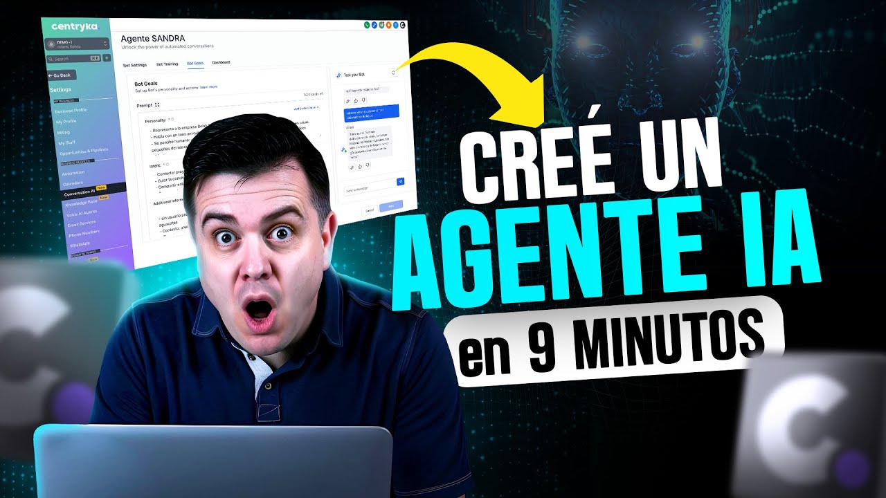 Como crear un Agente IA | lo hice en menos de 9 minutos | Muestro todo!